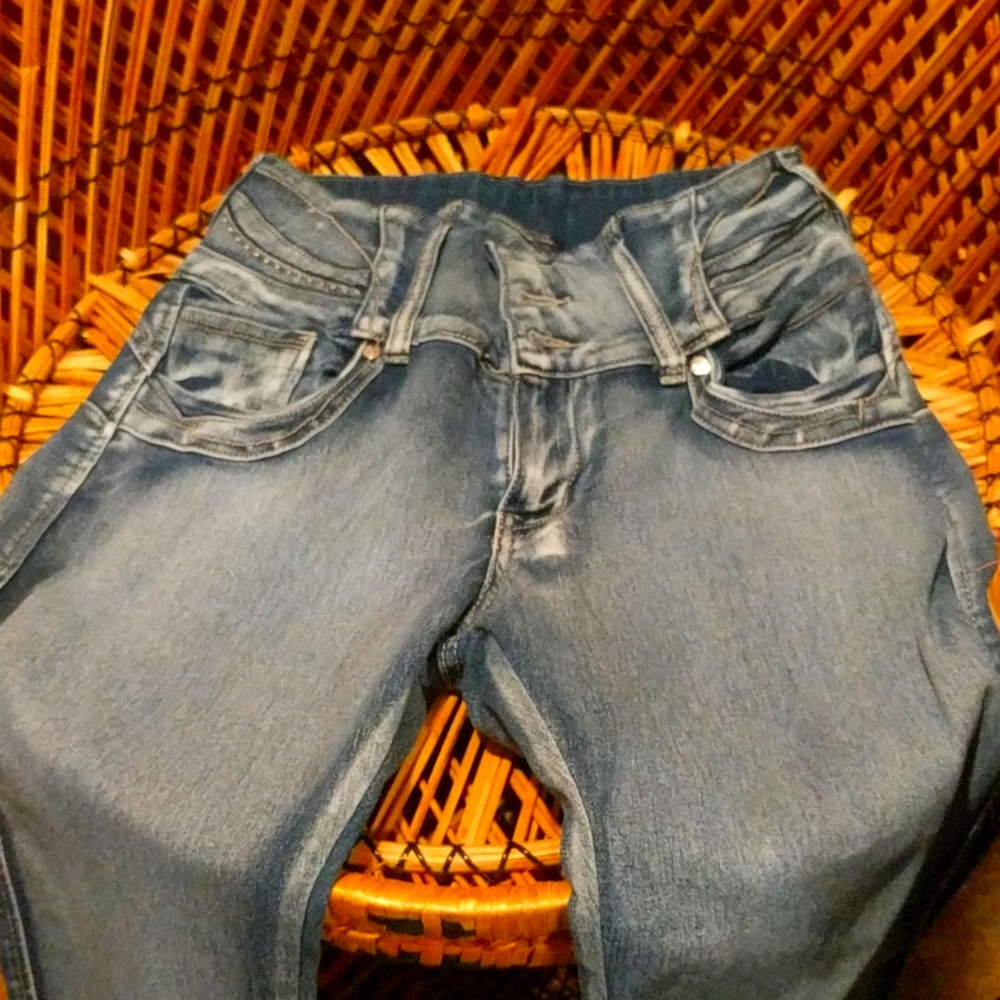 High waisted skinny jeans